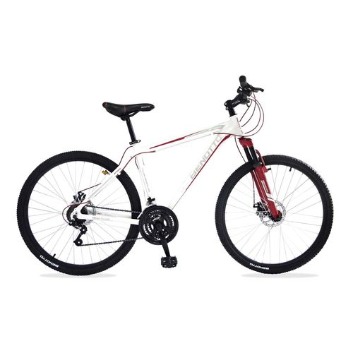 Bicicleta de Montaña Benotto Unisex R27.5 21V Talla Ml Aluminio Blanco/Rojo Fs-600