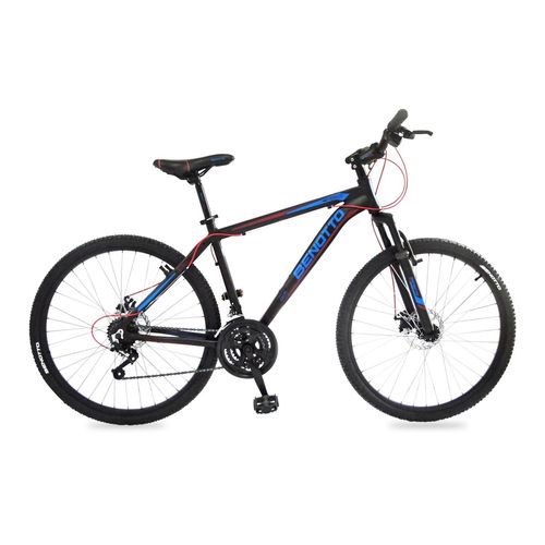 Bicicleta de Montaña Benotto Unisex R27.5 21V Talla Ml Aluminio Negro Fs-600