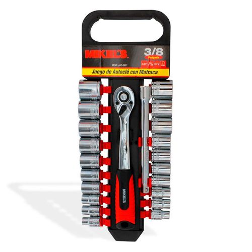 Juego de Dados Mikel's con Matraca 3/8” 22 Piezas
