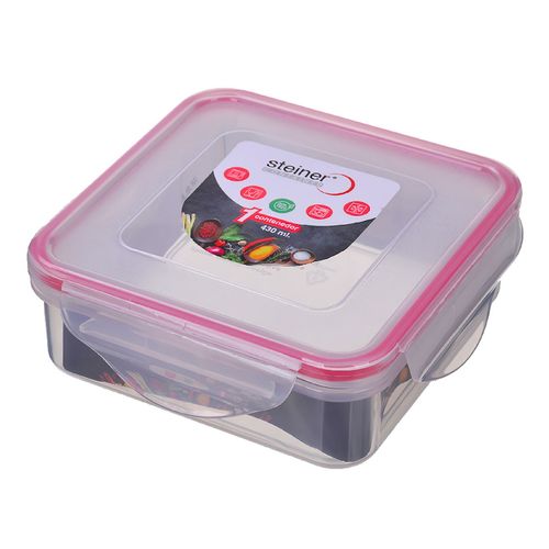 Recipiente Hermético Steiner Cuadrado 430ml ST3002