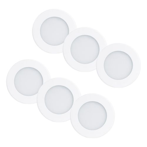 Luminarios Empotrables Aksi Led Eco 6w Luz Blanca Pack 6 Luminarios