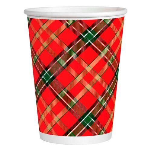 Vasos Fiesta con 8 Merry Christmas Granmark