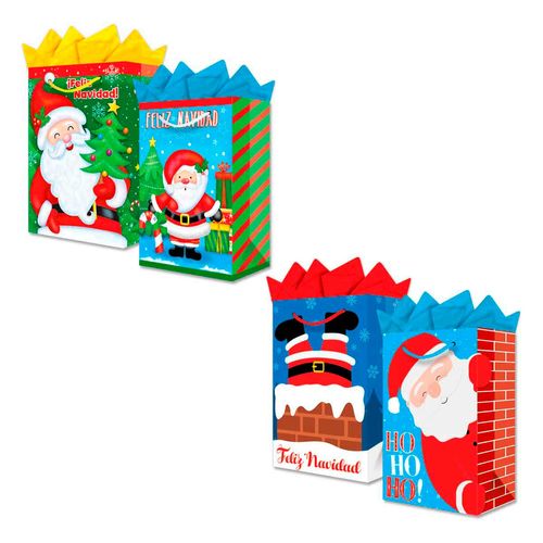 Bolsa Regalo Mini Santa Asomado Granmark
