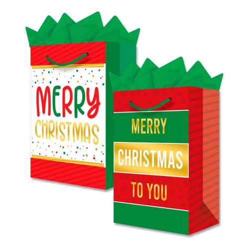 Bolsa Con Aplicación Mediana Colores Navideños Granmark