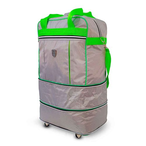Maletín de Mano Mccarthy Expandible con Ruedas 24 Pulgadas Gris/Verde