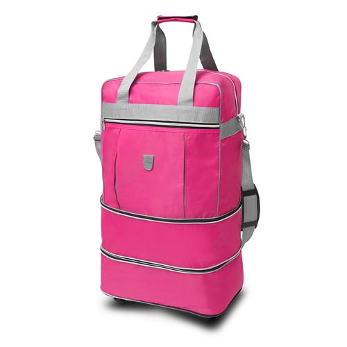 Maletín de Mano Mccarthy Expandible con Ruedas 24 Pulgadas Fucsia