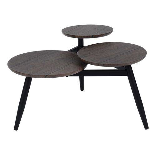Mesa de Centro FurnitureR Industrial Marrón 246T Biel