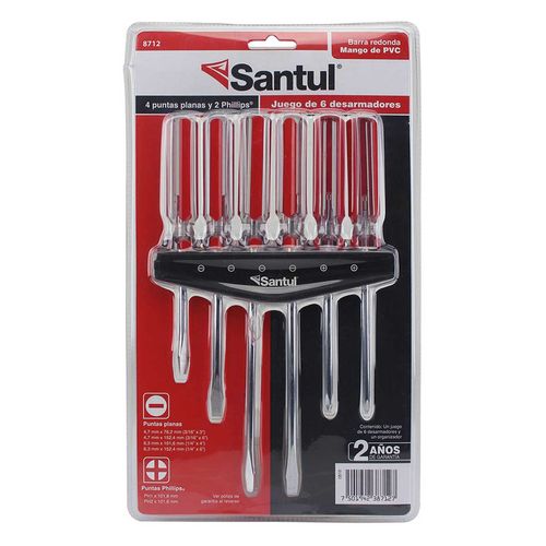 Desarmadores Santul Mango  6 pzas