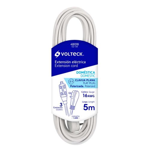 Extension Volteck 5m Doméstica