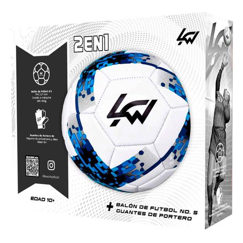 Balón Soccer No.5 LIFEWORKS y Guantes