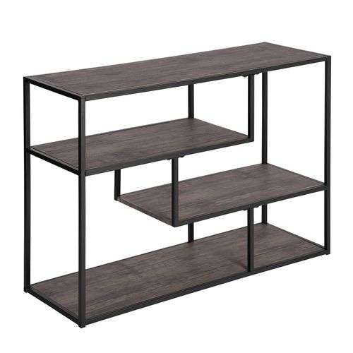 Estante FurnitureR Industrial Rústico Marron Metacritic