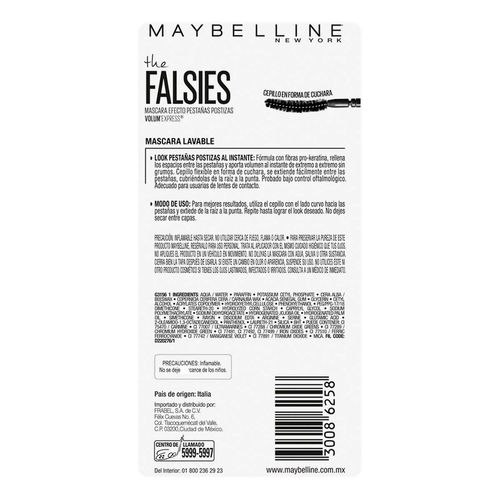 Máscara de Pestañas Maybelline New York Efecto Pestañas Postizas 9ml