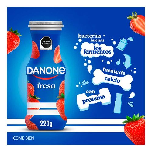 Yoghurt Danone Bebible Con Fresa 6x220g