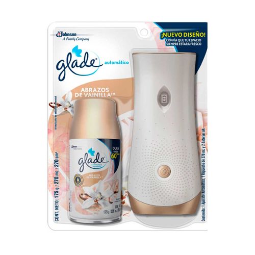 Aromatizante Automático Glade Abrazos de Vainilla Aparato y Repuesto 270ml