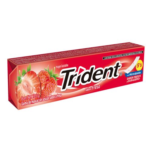 Goma de Mascar Trident Fresa 5s 13.5g