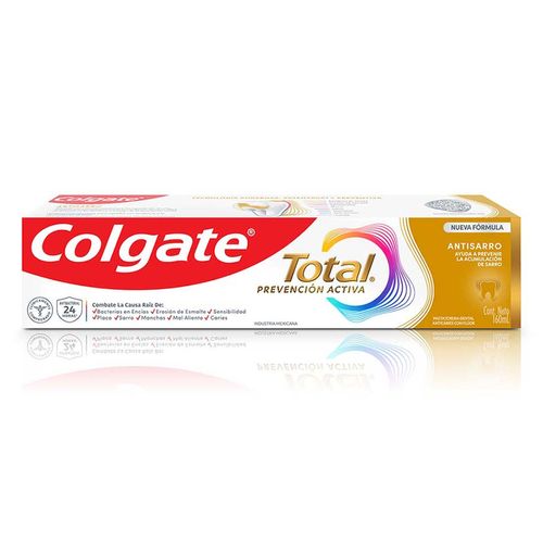 Pasta Dental Colgate Total Antisarro Anticaries con Flúor 160ml