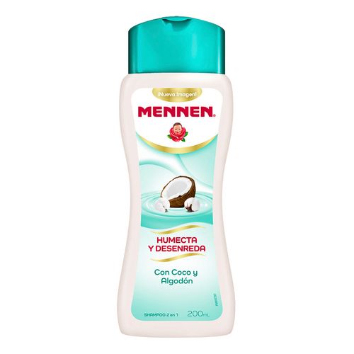 Shampoo Mennen Humecta y Desenreda Coco y Algodón 200ml