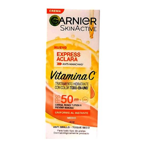 Crema Facial Garnier Aclarante 40g
