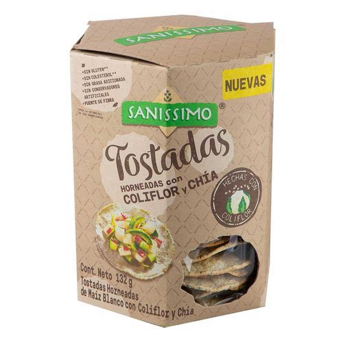 Tostadas Sanissimo Coliflor y Chía 132g