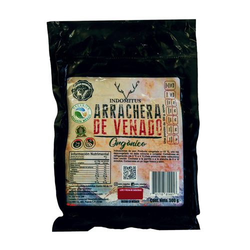 Arrachera Venado Orgánica Indomitus 500g