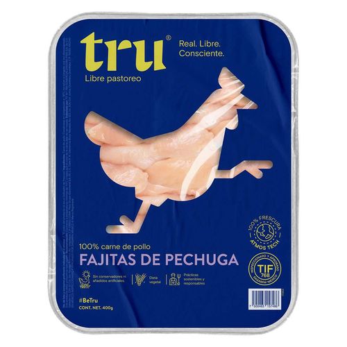 Fajita De Pollo Libre Pastoreo 400g