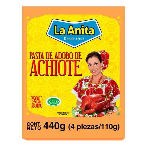 Pasta La Anita de Adobo de Achiote 440g