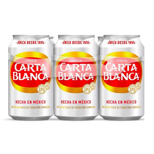 Cerveza Clara Carta Blanca 6 Latas 355ml c/u