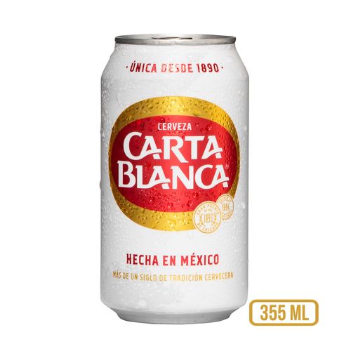 Cerveza Clara Carta Blanca 6 Latas 355ml c/u