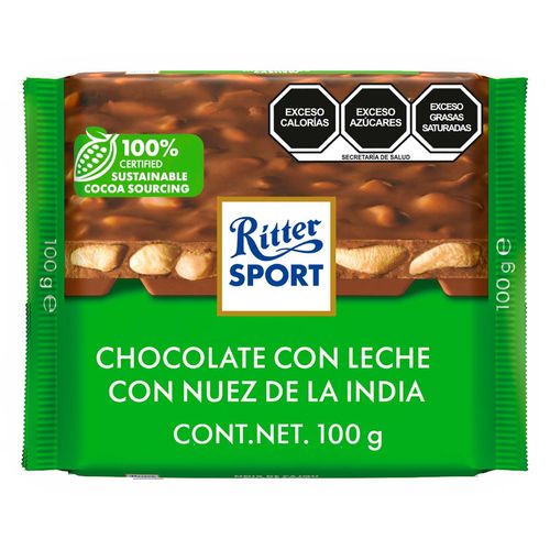 Chocolate Ritter Sport Nuez India 100g