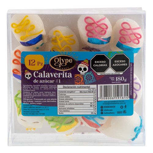 Calavera de Azúcar #1 Olype 12 Piezas