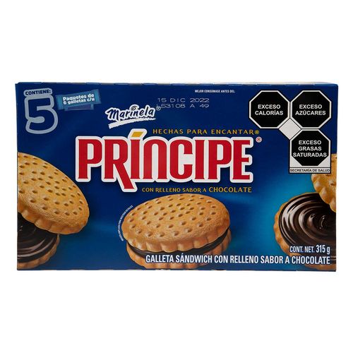 Galletas Marinela Príncipe Chocolate 315g