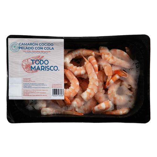 Camarón Cocido Pelado Con Cola Todo Marisco 500 g