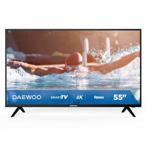 Pantalla Daewoo 55 Pulgadas Smart TV Roku UHD DAW55URF