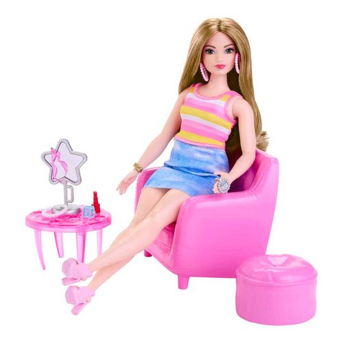 Muñeca Barbie Est Y Armario HPL78