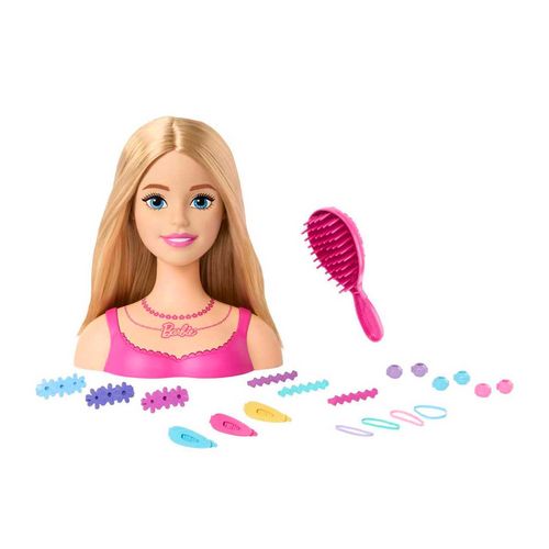 Cabeza para Peinar Barbie Rubia HMD88