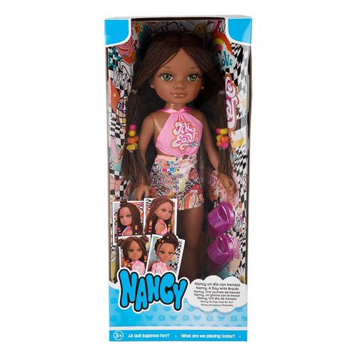 Muñeca Nancy Un día con Trenzas Castaña