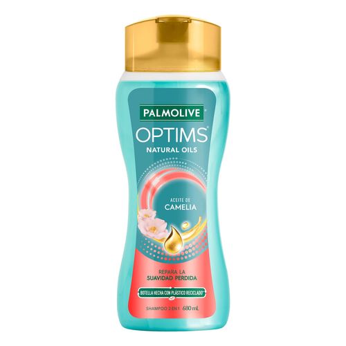 Shampoo Palmolive Optims Natural Oils Suavidad Perdida Aceite Camelia 680ml