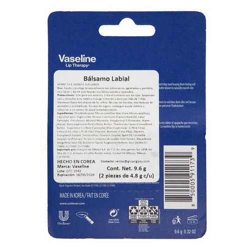 Bálsamo Vaseline para Labios Cacao 2