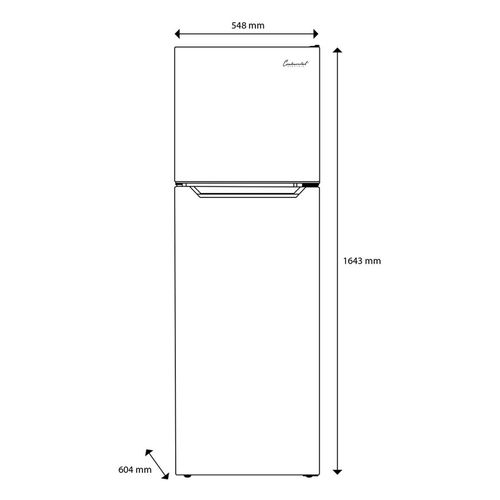 Refrigerador Continental 9 Pies Cúbicos CE-TRF152 Silver