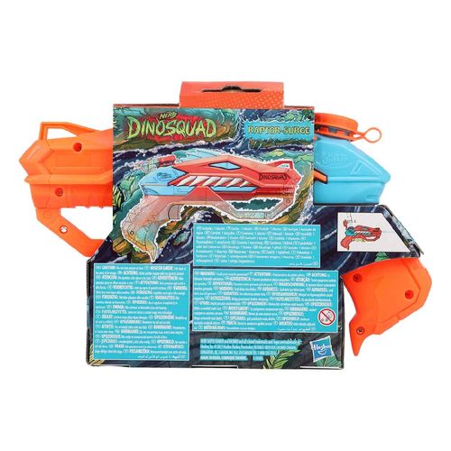 Lanzador de Agua Nerf Super Soaker DinoSquad Raptor-Surge