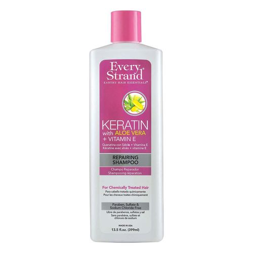 Shampoo Reparador con Keratina Y Aloe Vera Vitamina E 399ml