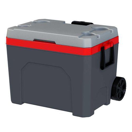 Hielera Polar con ruedas Gris Lava Guateplast 60 L