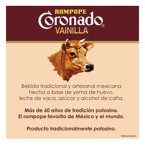 Rompope Coronado Vainilla 1L