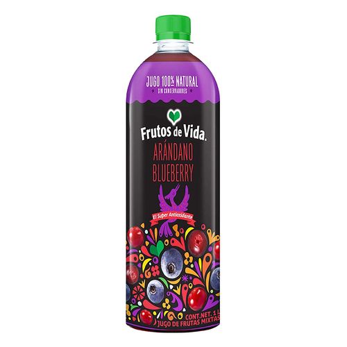Jugo de Arándano y Blueberry Frutos de Vida 1L