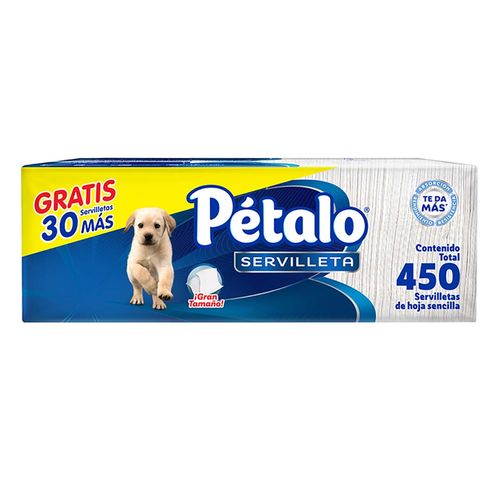 Servilleta Petalo Blanca 450 Pz