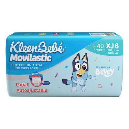 Pañales KleenBebé Movilastic etapa 6 Unisex 40 pañales