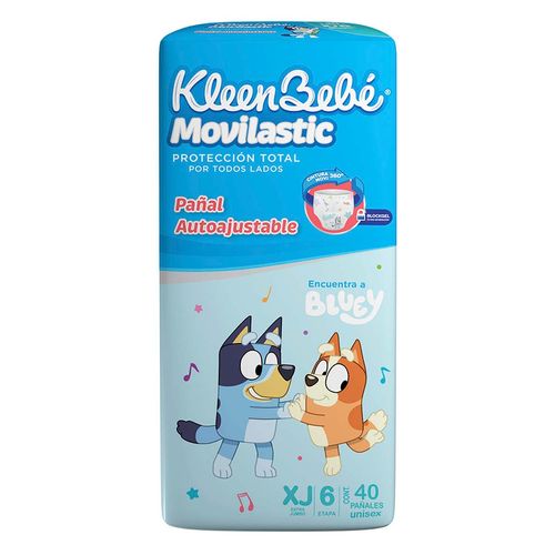 Pañales KleenBebé Movilastic etapa 6 Unisex 40 pañales