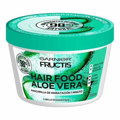 Mascarilla Capilar Garnier Fructis Hair Food Hidratación Aloe Vera 350ml