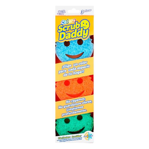 Esponja Colors 3 pack Scrub Daddy 3pz