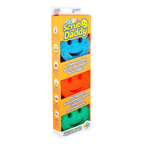 Esponja Colors 3 pack Scrub Daddy 3pz